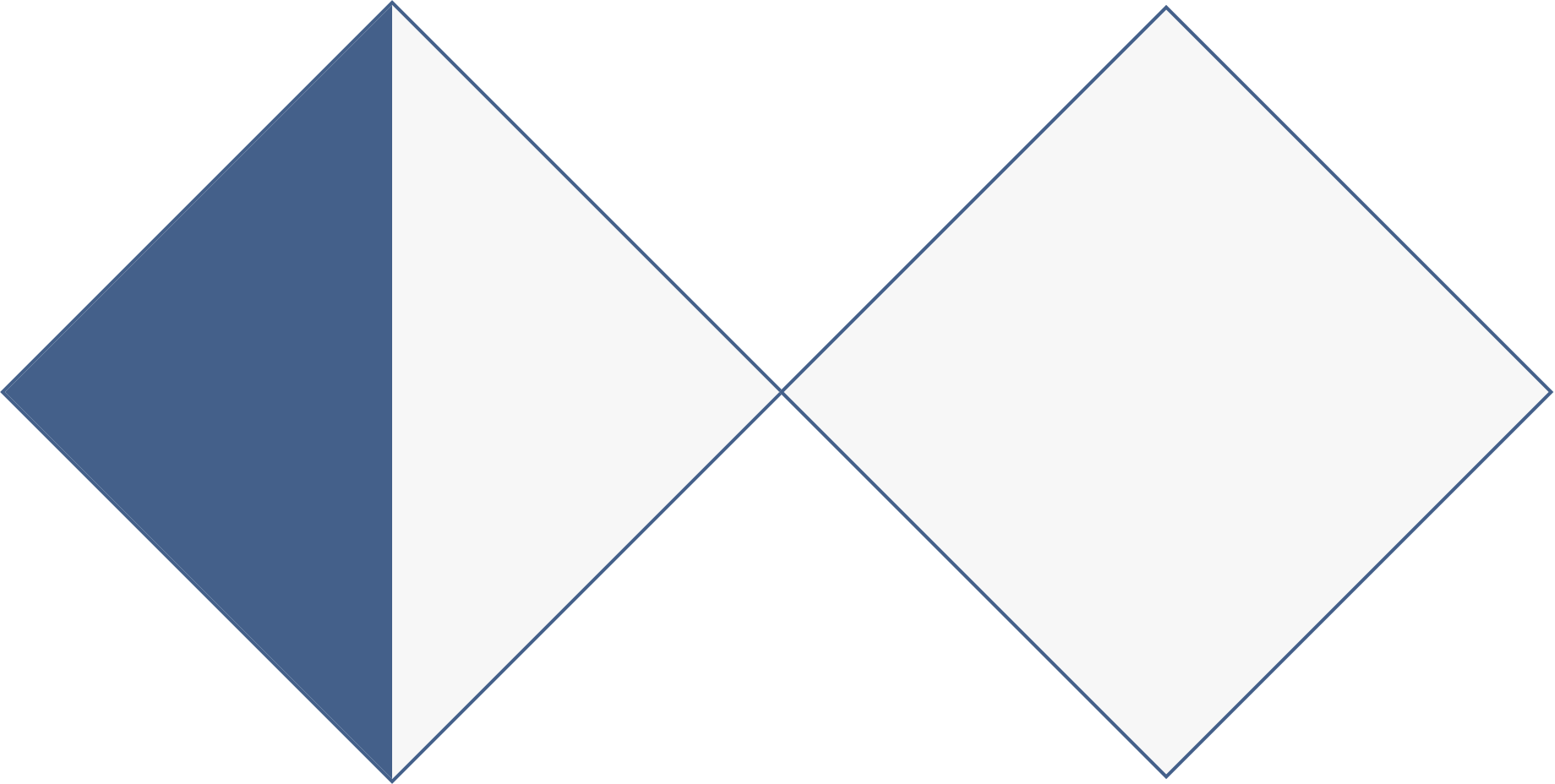 First half of first diamond is marked